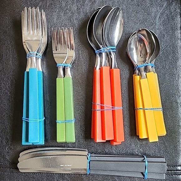 Other - 40 Piece Colorful Silverware Utensils Set! Never Used!